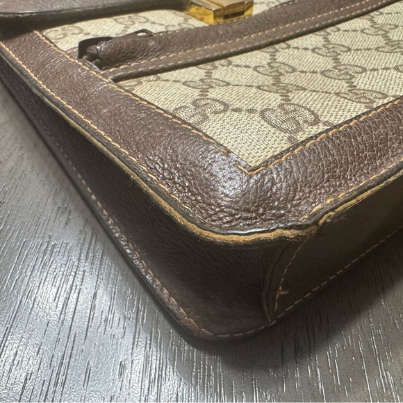 Vintage Gucci GG Supreme Sherry Line Crossbody Bag w/Certificate of Authenticity - Picture 7 of 11